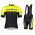 2019 Scott RC geel-zwart Fietskleding Set Fietsshirt Korte Mouw+Korte fietsbroeken ZORN795