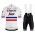 2019 Trek-Segafredo France Champion Fietskleding Set Fietsshirt Korte Mouw+Korte fietsbroeken OKNA202