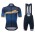 2017 Santini GF Stelvio blauw Fietskleding Set Fietsshirt Korte+Korte Fietsbroeken Bib 2557