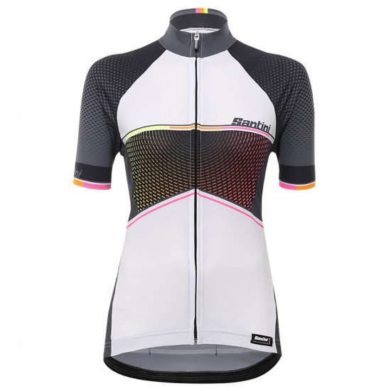 Dames Santini Stella 2017 wit Fietsshirt Korte Mouw 145YGTBY 2017082379