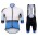 Santini Profteams 2017 Photon 30 wit-blauw FIetskleding Set Wielershirt Korte Mouw+Korte Fietsbroeken Bib 615AYMHA 2017082336