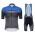 Santini Profteams 2017 Sleek Plus 10 blauw-Noir FIetskleding Set Wielershirt Korte Mouw+Korte Fietsbroeken Bib 893BXIGM 2017082342