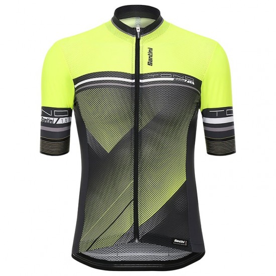 Santini Profteams 2017 Tono geel Fietsshirt Korte Mouw 980WARYE 2017082366