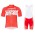 2017 Scott Sram Swiss rood Fietskleding Set Fietsshirt Korte+Korte Fietsbroeken Bib 2574