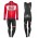 2017 Lotto-Soudal rood Fietskleding Wielershirt lange mouw+Lange fietsbroeken Bib 2499