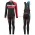 2016 Scott RC zwart-rood Dames Winter Set Wielerkleding Wielershirt lange mouw+Lange fietsbroeken Bib 213701