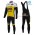 2016 Lotto-Jumbo geel Winter Set Wielerkleding Wielershirt lange mouw+Lange fietsbroeken Bib 213629