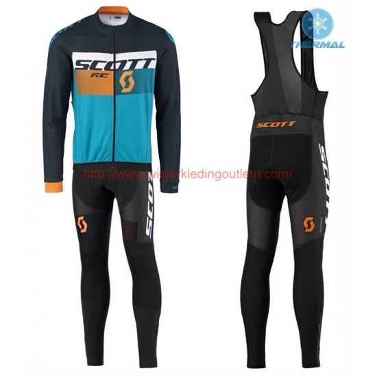 2016 Scott RC zwart-geel-Blauw Winter Set Wielerkleding Wielershirt lange mouw+Lange fietsbroeken Bib 213697 2016 Scott RC zwart-geel-Blauw Winter Set Wielerkleding Wielershirt lange mouw+Lange fietsbroeken Bib 213697