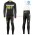 2016 Scott RC zwart-geel Winter Set Wielerkleding Wielershirt lange mouw+Lange fietsbroeken Bib 213693