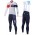 2016 Team IAM wit Winter Set Wielerkleding Wielershirt lange mouw+Lange fietsbroeken Bib 213595
