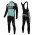2016 Bianchi Countervail groen Set Wielerkleding Wielershirt lange mouw+Lange fietsbroeken Bib 213539