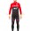 2017 Wilier Pro Team rood-zwart Fietskleding Fietsshirt lange mouw+Lange fietsbroeken 213761