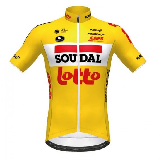 Lotto Soudal 2020 TdF Fietsshirt Korte Mouw Geel RWEHT