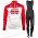 Lotto Soudal 2018 Wielerkleding Set Wielershirt lange mouw+Lange Fietsbroeken Bib 1111w