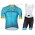 Astana 2018 Wielerkleding Set Wielershirt korte mouwen+Fiets Koersbroek D113
