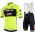 Trek Segafredo 2019 training Fluo geel Fietskleding Set Fietsshirt Korte Mouw+Korte fietsbroeken Bib ka3FW