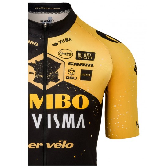TEAM JUMBO-VISMA Tour de France Editie 2023 korte mouw wielershirt professioneel wielerteam TEAM JUMBO-VISMA Tour de France Editie 2023 korte mouw wielershirt professioneel wielerteam