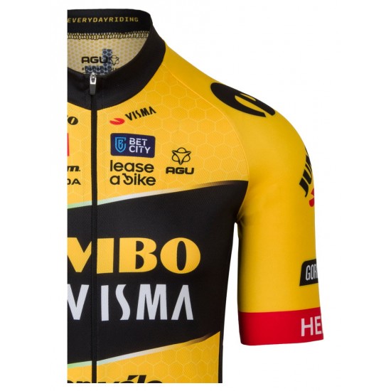 TEAM JUMBO-VISMA 2023 korte mouw fietsshirt professioneel wielerteam TEAM JUMBO-VISMA 2023 korte mouw fietsshirt professioneel wielerteam