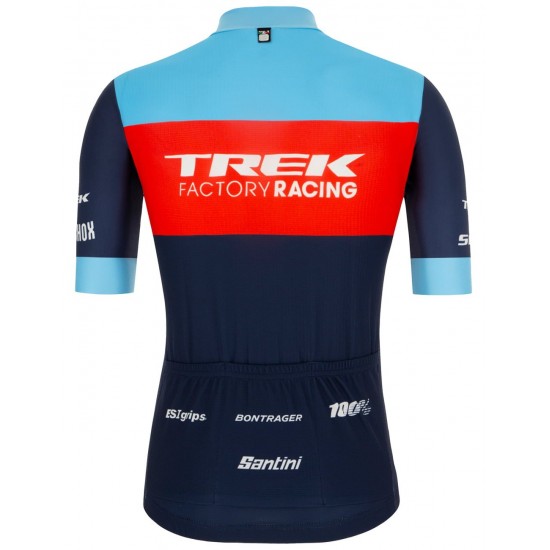 Trek Factory Racing XC 2022 fietsshirt met korte mouwen (lange ritssluiting) professioneel wielerteam Trek Factory Racing XC 2022 fietsshirt met korte mouwen (lange ritssluiting) professioneel wielerteam